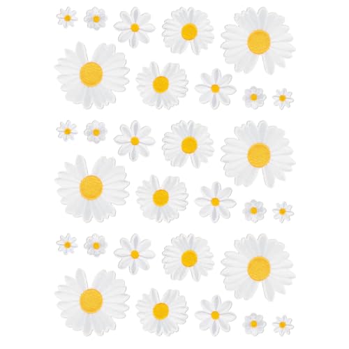 Zeayebsr 30 Stück Aufbügel Patches Gänseblümchen Blumen Aufnäher zum Aufbügeln zum Aufnähen für Jacken Jeans Handtaschen zum Basteln Bügelbilder für Textilien Dekorative Bügelflicken Erwachsene Kinder Zeayebsr 30 Stück Aufbügel Patches Gänseblümchen Blumen Aufnäher zum Aufbügeln zum Aufnähen für Jacken Jeans Handtaschen zum Basteln Bügelbilder für Textilien Dekorative Bügelflicken Erwachsene Kinder von Zeayebsr
