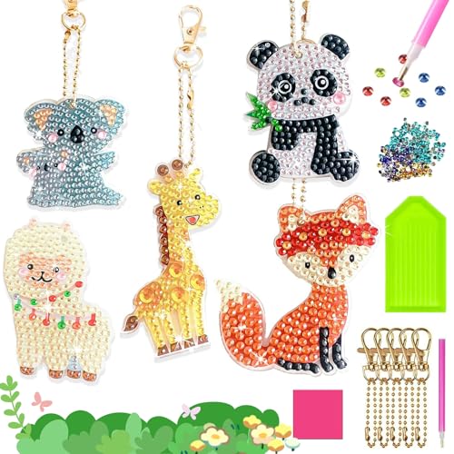 5 Stück Diamond Painting Schlüsselanhänger, 5D Diamond Painting Anhänger DIY Diamand Painting, Diamant Malerei Bilder Keychains Full Set für Frauen Mädchen Handtasche Schlüssel Kits 5 Stück Diamond Painting Schlüsselanhänger, 5D Diamond Painting Anhänger DIY Diamand Painting, Diamant Malerei Bilder Keychains Full Set für Frauen Mädchen Handtasche Schlüssel Kits von Zeaying