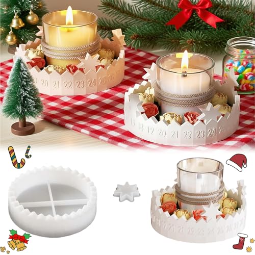 Zeaying Silikonformen Gießformen Weihnachten, 3D Adventskalender Silikonform Weihnachten, Gießformen Silikon Weihnachten, Stern Silikonform für Kerzen Aus Epoxidharz, Gipsformen zum Gießen Weihnachten Zeaying Silikonformen Gießformen Weihnachten, 3D Adventskalender Silikonform Weihnachten, Gießformen Silikon Weihnachten, Stern Silikonform für Kerzen Aus Epoxidharz, Gipsformen zum Gießen Weihnachten von Zeaying