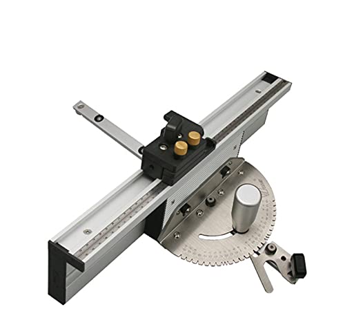 Zebery Gehrungslehre, Holzbearbeitung, verbessertes Zaun-Gehrungslehre-Set, Tischsägen-Fräser, 450 mm Winkelgehrungslehre für Tischsäge/Trimmmaschine Zebery Gehrungslehre, Holzbearbeitung, verbessertes Zaun-Gehrungslehre-Set, Tischsägen-Fräser, 450 mm Winkelgehrungslehre für Tischsäge/Trimmmaschine von Zebery