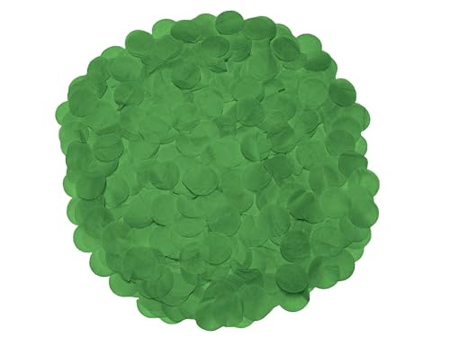 Apfelgrünes Papier-Konfetti, 2,5 cm Durchmesser, 10 g (2 Stück) von Zebra Balloons
