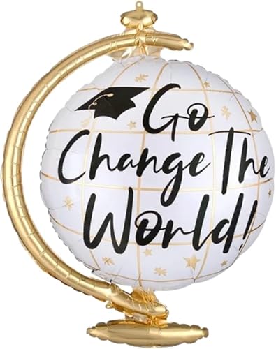 Atlas Globe Folienballon, 60 cm von Zebra Balloons