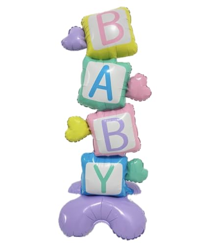 Baby Cube Tower Folienballon, 100 cm Baby Cube Tower Folienballon, 100 cm von Zebra Balloons