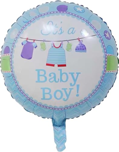 Blauer Folienballon für Jungen, 45 cm Blauer Folienballon für Jungen, 45 cm von Zebra Balloons