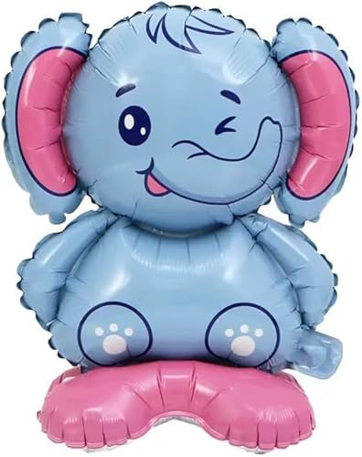 Elefant stehender Tier-Folienballon, 50 cm Elefant stehender Tier-Folienballon, 50 cm von Zebra Balloons