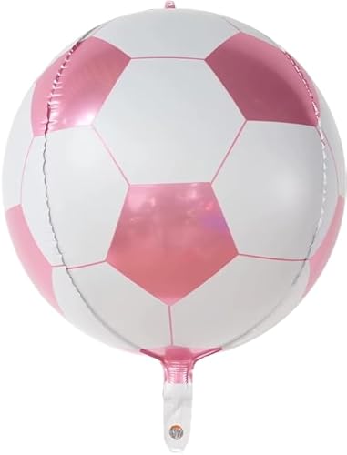 Folienballon 4D Pink Fußball 45cm Folienballon 4D Pink Fußball 45cm von Zebra Balloons