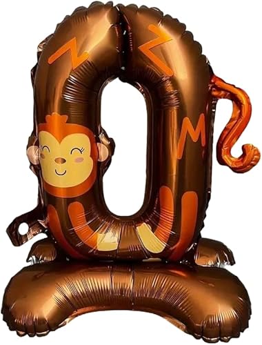 Folienballon Affe Zahlenständer, 40 cm Folienballon Affe Zahlenständer, 40 cm von Zebra Balloons