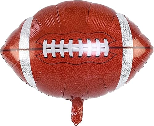 Folienballon American Football, Rot, 45 cm von Zebra Balloons