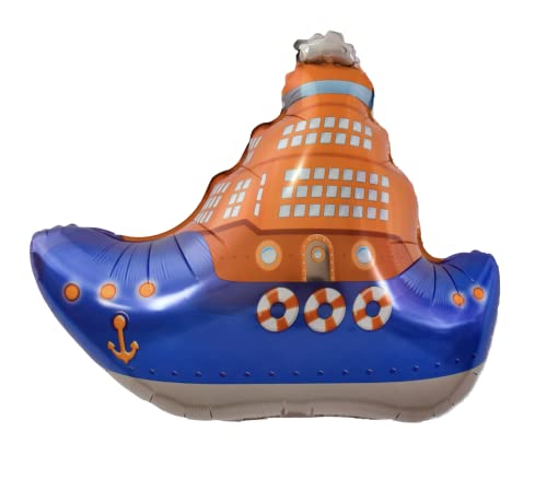 Folienballon "Blue Boat", 80 cm von Zebra Balloons