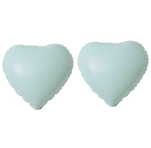 Globo de papel de aluminio pastel con corazón azul, 45 cm (2 unidades) von "Zebra Balloons