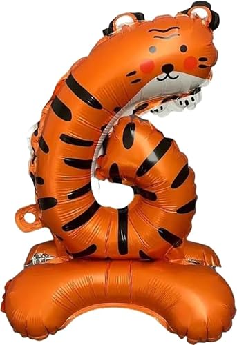 Folienballon mit 6 Zahlenständern, 40 cm Folienballon mit 6 Zahlenständern, 40 cm von Zebra Balloons