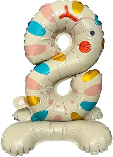 Folienballon mit 8 Schlangen, Zahlenständer, 40 cm Folienballon mit 8 Schlangen, Zahlenständer, 40 cm von Zebra Balloons