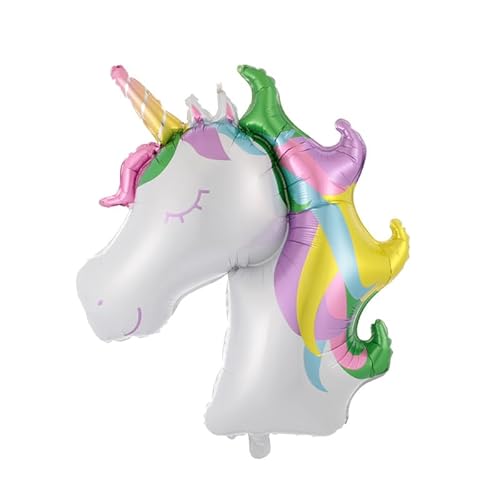 „Zebra Balloons“ Einhornkopf Folienballon, 85cm (2er Pack) von "Zebra Balloons