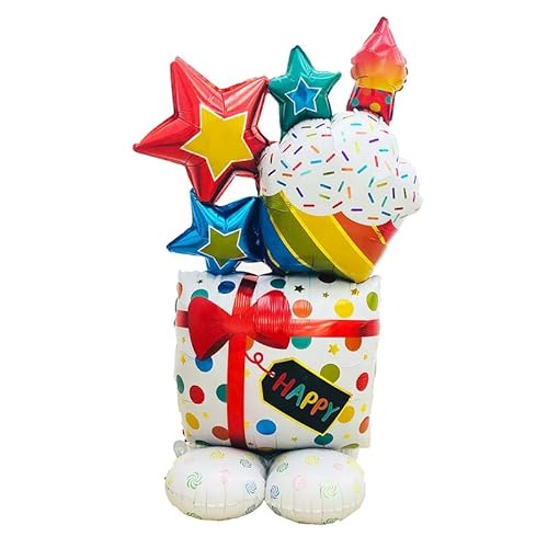 Folienballon mit Standfuß, 1 m von Zebra Balloons