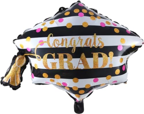 Folienballon zum Schulabschluss, Rosa, 60 cm, 2 Stück Folienballon zum Schulabschluss, Rosa, 60 cm, 2 Stück von Zebra Balloons