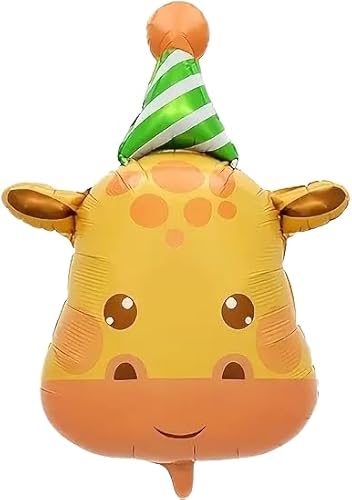 GERRY Folienballon Giraffe, 60 cm, 2 Stück von Zebra Balloons