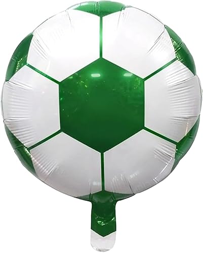 Grüner Fußball-Folienballon, 33 cm von Zebra Balloons