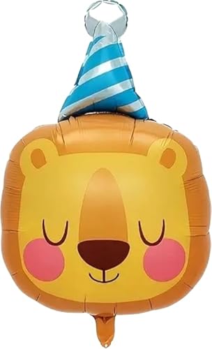 Lenny Lion Folienballon, 60 cm, 2 Stück Lenny Lion Folienballon, 60 cm, 2 Stück von Zebra Balloons