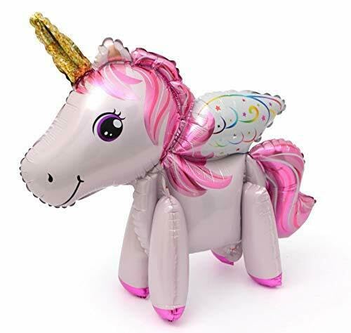 Pink Wings Einhorn stehender Folienballon, 55 cm Pink Wings Einhorn stehender Folienballon, 55 cm von Zebra Balloons