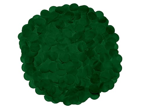 Smaragdgrünes Papier-Konfetti, 2,5 cm Durchmesser, 10 g (2 Stück) von Zebra Balloons
