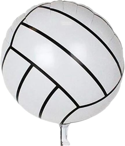 Volleyball-Folienballon, Weiß, 33 cm von Zebra Balloons