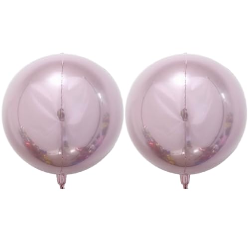 Zebra Balloons Hellrosa 4D-Folienballon, 55 cm (2er-Pack) von Zebra Balloons