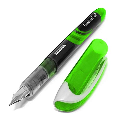 Zebra Fuente Einweg-Füllfederhalter, grüne Tinte, 1 Stück Zebra Fuente Einweg-Füllfederhalter, grüne Tinte, 1 Stück von Zebra - OMG