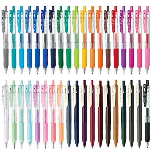 ZEBRA JJ15-38C-AZ Gel-Kugelschreiber Sarasa Clip, 0,5 mm, 38 Farben von Zebra Pen