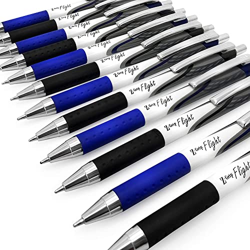 Zebra Classic Z-Grip Flight Kugelschreiber, 1,2 mm, schwarze und blaue Tinte, 20 Stück von Zebra Pen