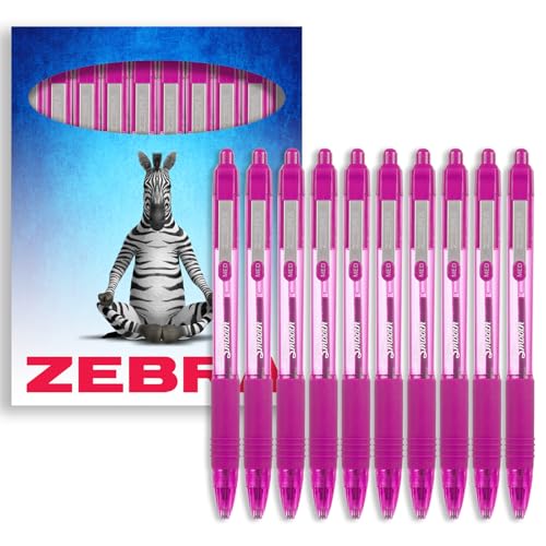 Zebra Z-Grip Smooth Kugelschreiber, 1,0 mm, rosa Tinte und Schaft, 10 Stück, in Zebra-Kartonverpackung Zebra Z-Grip Smooth Kugelschreiber, 1,0 mm, rosa Tinte und Schaft, 10 Stück, in Zebra-Kartonverpackung von Zebra Pen