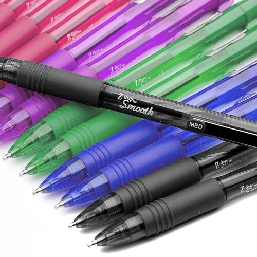 Zebra Z-Grip Smooth Kugelschreiber, einziehbar, 20 Stück, mehrfarbig Zebra Z-Grip Smooth Kugelschreiber, einziehbar, 20 Stück, mehrfarbig von Zebra Pen