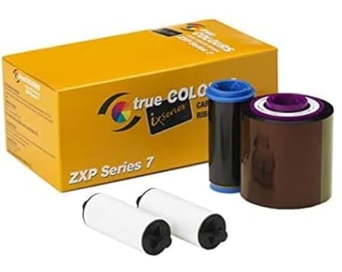 ZEBRA Technologies 800077-740 True Colors IX Farbband für ZXP-Serie, 7 kompatibel, Ymcko, 250 Etiketten pro Rolle von Zebra Technologies