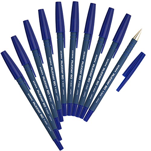Zebra Kugelschreiber Rubber 80 [Blau] x 10 Stück (Japan Import) von Zebra Technologies