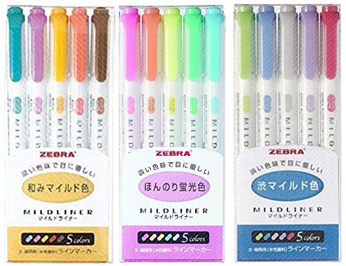 Zebra Mildliner Marker, doppelseitig Textmarker Tief, warm und kühl, 3 Pack Zebra Mildliner Marker, doppelseitig Textmarker Tief, warm und kühl, 3 Pack von Zebra Technologies