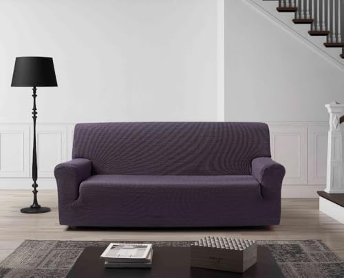 Zebra Textil Estoralis | Vega Sofabezug im modernen Design | Elastischer Jacquardstoff | Grün | Für 2-Sitzer-Sofa von 120 bis 170 cm. | Sofaschutz | Anpassbar an alle Arten von Sesseln von Zebra Technologies