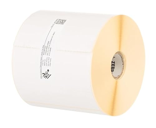 Zebra Z-Perform 1000D Weiß – Etiketten zum Bedrucken (Weiß, Papier, Direktwärme, Permanent, Rechteck, 7,6 cm) von Zebra Technologies