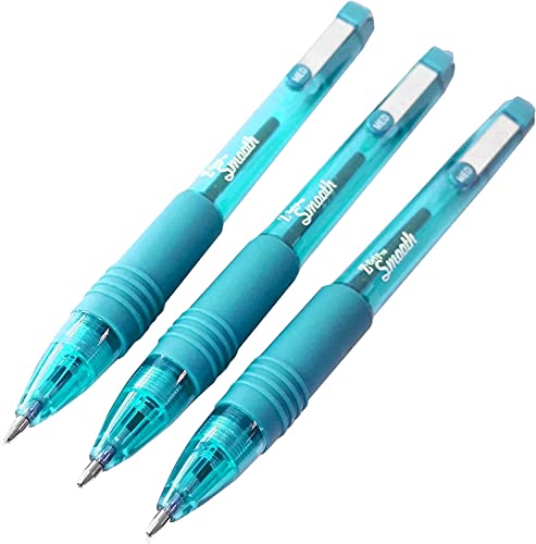 Zebra Z-Grip Smooth Kugelschreiber, einziehbar, 3 Stück, Hellblau Zebra Z-Grip Smooth Kugelschreiber, einziehbar, 3 Stück, Hellblau von Zebra Textil