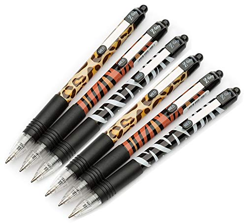 Zebra Z-Grip Funky – Animal Muster Roll-Schwarz Kugelschreiber, farblich sortiert, 6 Stück Zebra Z-Grip Funky – Animal Muster Roll-Schwarz Kugelschreiber, farblich sortiert, 6 Stück von ZEBRA