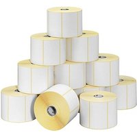 ZEBRA Endlosetikettenrollen für Etikettendrucker 800262-125 weiß, 57,0 x 32,0 mm, 12 x 2100 Etiketten von Zebra