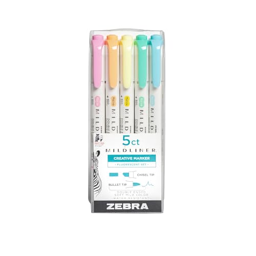 ZEBRA - Midlr Dbl End Hltr Asst Flor 5 ZEBRA - Midlr Dbl End Hltr Asst Flor 5 von Zebra Pen