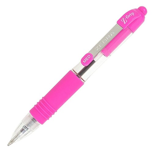 Zebra Z-Grip Mini-Kugelschreiber, Pink, 12 Stück von Zebra Technologies