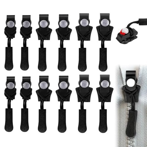 Reisverschluss Reparaturset, Reißverschluss-zipper Schieber Ersatz, Abnehmbare Reißverschluss Zipper, Fixer Reißverschluss Reparatur Set für Universal Reißverschluss Kleidung Bettzug Gepäck (12 Stück) Reisverschluss Reparaturset, Reißverschluss-zipper Schieber Ersatz, Abnehmbare Reißverschluss Zipper, Fixer Reißverschluss Reparatur Set für Universal Reißverschluss Kleidung Bettzug Gepäck (12 Stück) von Zecnaud
