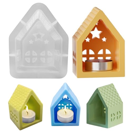 Silikonformen Gießformen Weihnachten, Silikonform Weihnachten, Silikonformen Gießformen, Gießformen Silikon, Silikonform, Gießform Weihnachten, Silikonform Haus, für DIY Weihnachten Handwerk (1pcs) von Zecnaud