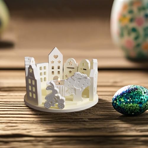 Silikonform Ostern, 3D Hase Silikonformen Gießformen Ostern, Frühling Osternhase Gipsformen zum Gießen, Osternhase Gießformen Silikon Ostern Hase Giessformen Ostern Silikon Gießform für Handwerk (L) von Zecnaud