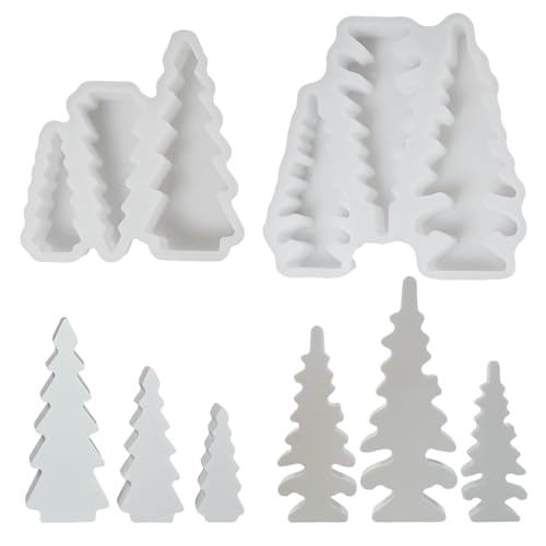 Silikonformen Gießformen Weihnachten, Silikonform Weihnachtsbaum, Silikonform Tannenbaum, Weihnachtsbaum Gipsformen zum Gießen, Gießformen Silikon Weihnachten, Silikon Gießform Tannenbaum (G) von Zecnaud