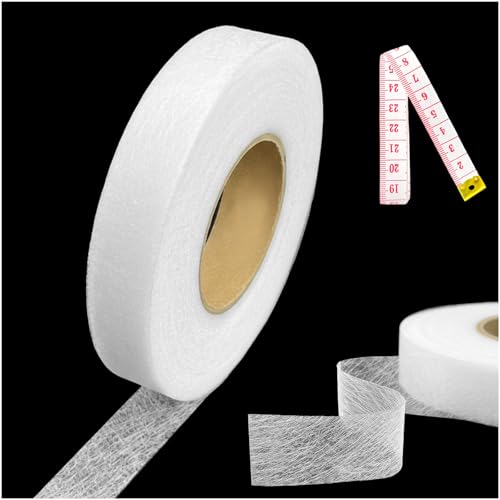 Zeeorymn Zum Aufbügeln, 64 m – Schmelzklebeband 20 mm breit – Nahtloser Saum für Hosen, Vorhänge und Stoffe – einfach zu bedienen – Fixierband zum Aufbügeln von Zeeorymn