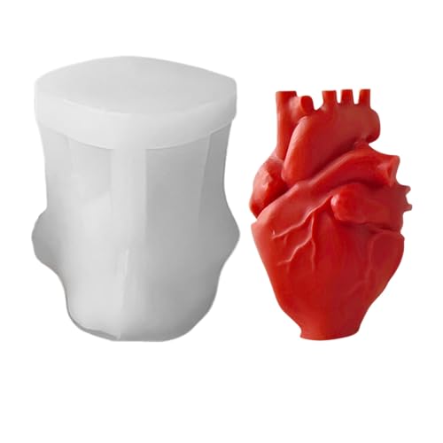 Silikonformen Kerzenform, 3D Herz Silikonform Gießformen, Silikon Kuchenform Schokoladenformen Zum Backen Käsekuchen, Pudding, Mousse, Schokolade Silikonformen Kerzenform, 3D Herz Silikonform Gießformen, Silikon Kuchenform Schokoladenformen Zum Backen Käsekuchen, Pudding, Mousse, Schokolade von Zegaqae