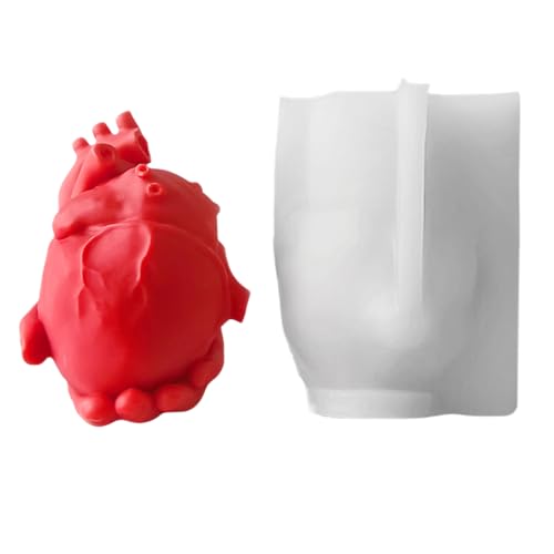 Silikonformen Kerzenform, 3D Herz Silikonform Gießformen, Silikon Kuchenform Schokoladenformen Zum Backen Käsekuchen, Pudding, Mousse, Schokolade Silikonformen Kerzenform, 3D Herz Silikonform Gießformen, Silikon Kuchenform Schokoladenformen Zum Backen Käsekuchen, Pudding, Mousse, Schokolade von Zegaqae