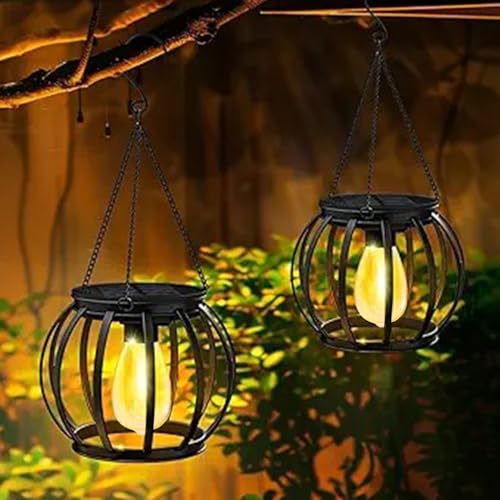 2 Stück Solarlampen für Außen Hängend,Retro LED Solar Laternen,Solarleuchten Gartendeko,Wasserdicht Metall Hängend Solarleuchten,Solar Laternen für Draußen für Terrasse Rasen Balkon Hof Gartendeko 2 Stück Solarlampen für Außen Hängend,Retro LED Solar Laternen,Solarleuchten Gartendeko,Wasserdicht Metall Hängend Solarleuchten,Solar Laternen für Draußen für Terrasse Rasen Balkon Hof Gartendeko von ZeiLaBang Kakadi