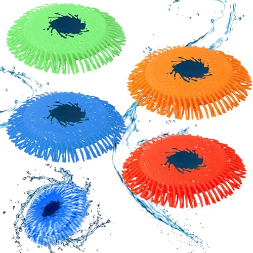 4 Stück Wasser Frisbee,17 cm Wasserfrisby Soft,Wasserfrisbee Splash,Wasser-Wurfscheibe aus Schaumstoff und Silikon,Wurfscheibe Wasserspielzeug,Sensorisches Stressabbau Poolspielzeug für Kinder 4 Stück Wasser Frisbee,17 cm Wasserfrisby Soft,Wasserfrisbee Splash,Wasser-Wurfscheibe aus Schaumstoff und Silikon,Wurfscheibe Wasserspielzeug,Sensorisches Stressabbau Poolspielzeug für Kinder von ZeiLaBang Kakadi